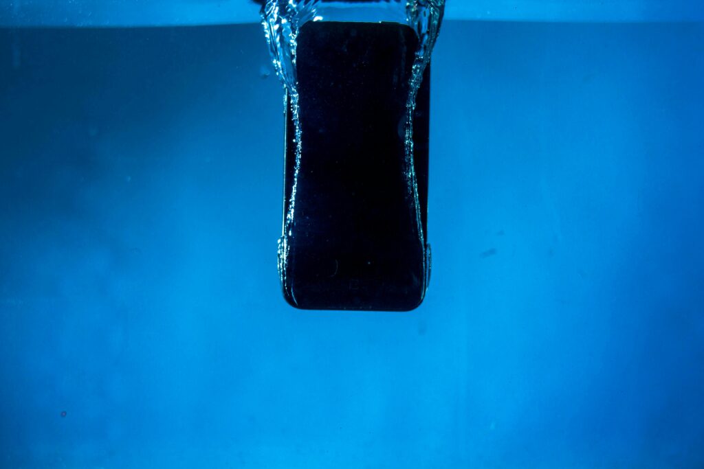 Phone screen water damage